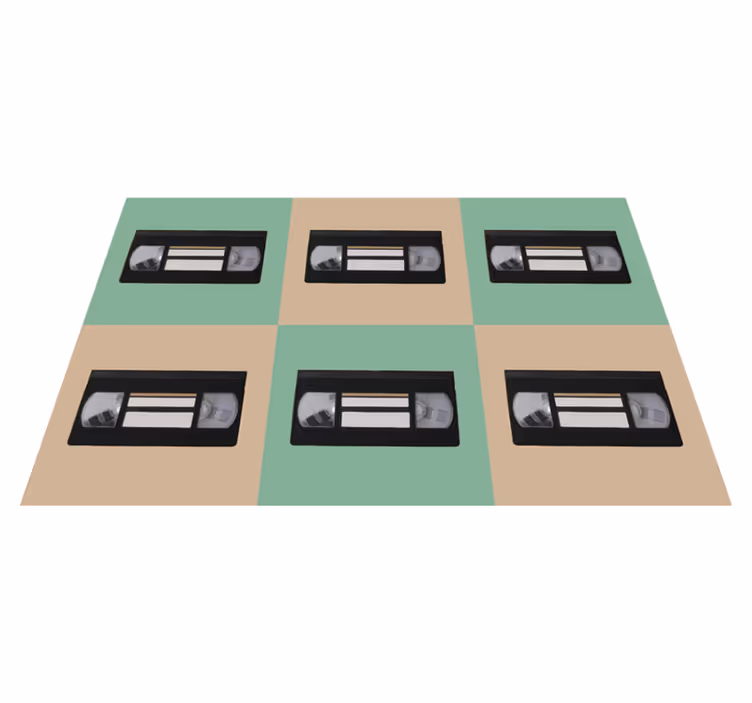 Alkuperäinen pöytätabletti vintage vhs-nauhamallilla - Tenstickers