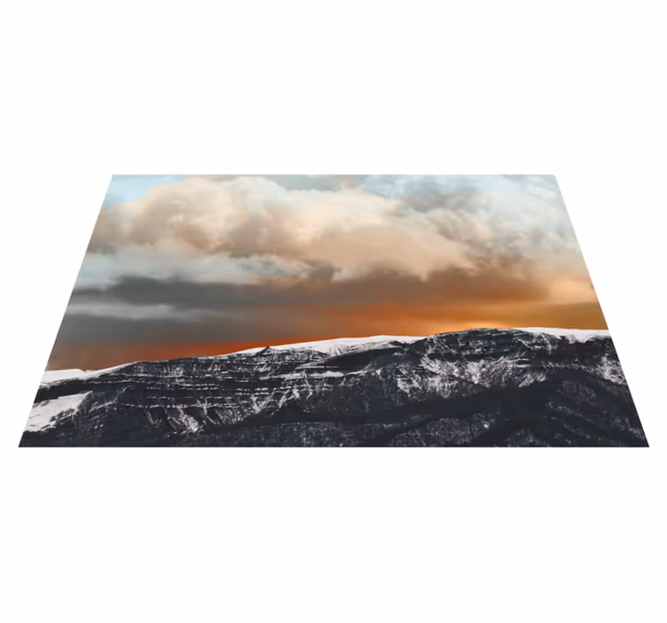 Vuoristomaisema auringonlasku pöytätabletti - Tenstickers