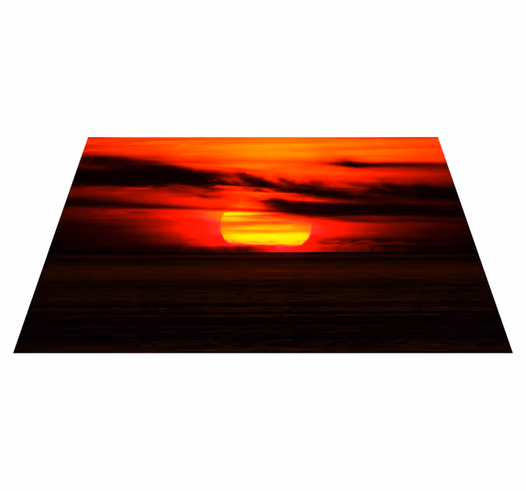Tyylikäs pöytätabletti auringonlasku merellä - Tenstickers
