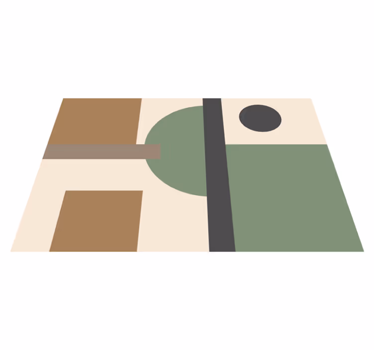 Pöytätabletti moderni geometriset abstraktit muodot - Tenstickers