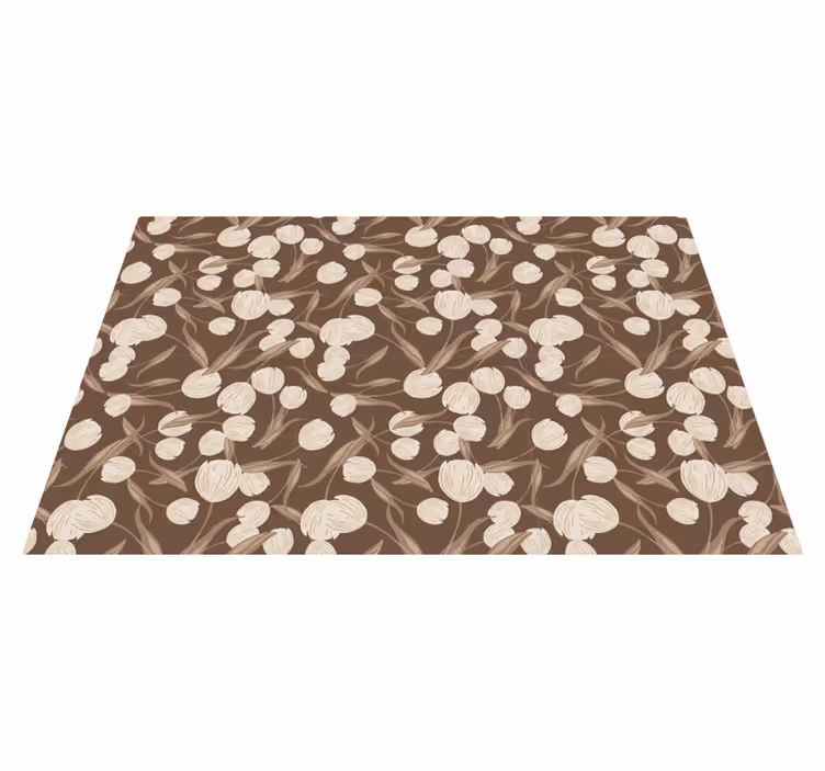 Tyylikäs beige tulppaanikuvio tyylikäs pöytätabletti - Tenstickers