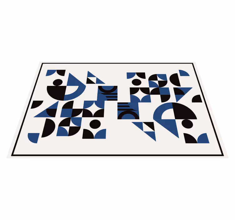 Moderni geometrinen sininen kuvio pöytätabletti - Tenstickers