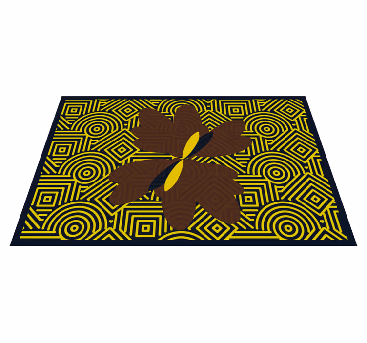 Abstrakti geometrinen kukka pöytätabletti - Tenstickers