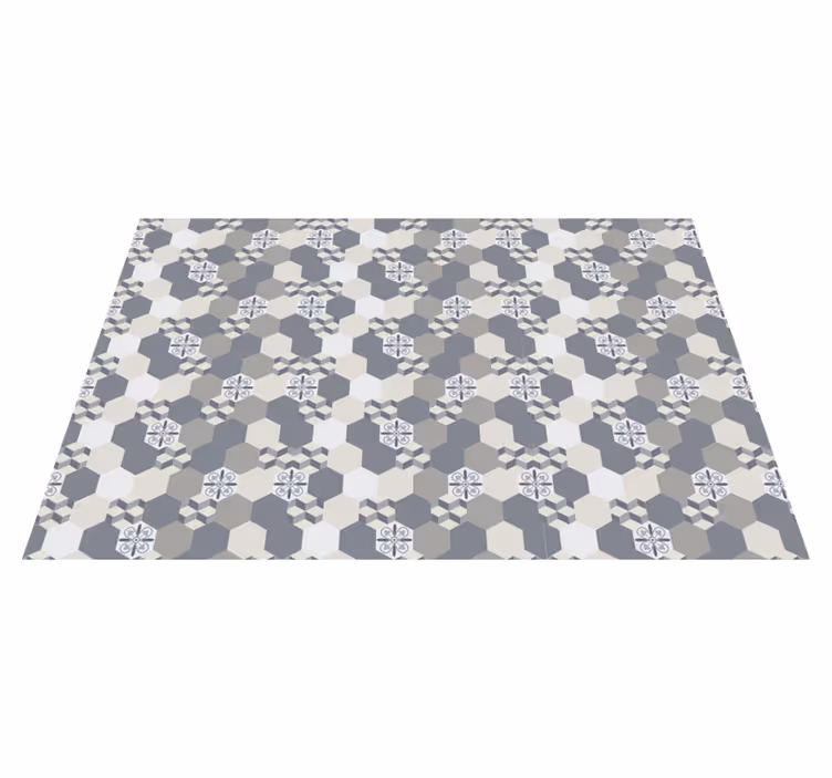 Geometrinen kuusikulmio kuvio pöytätabletti - Tenstickers