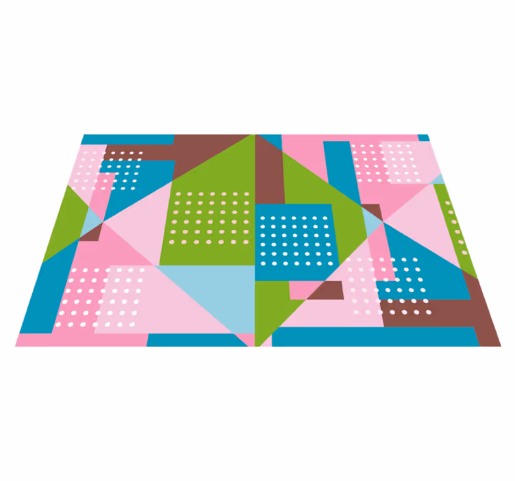 Värikäs geometrinen ajatuspöytätabletti moderni - Tenstickers