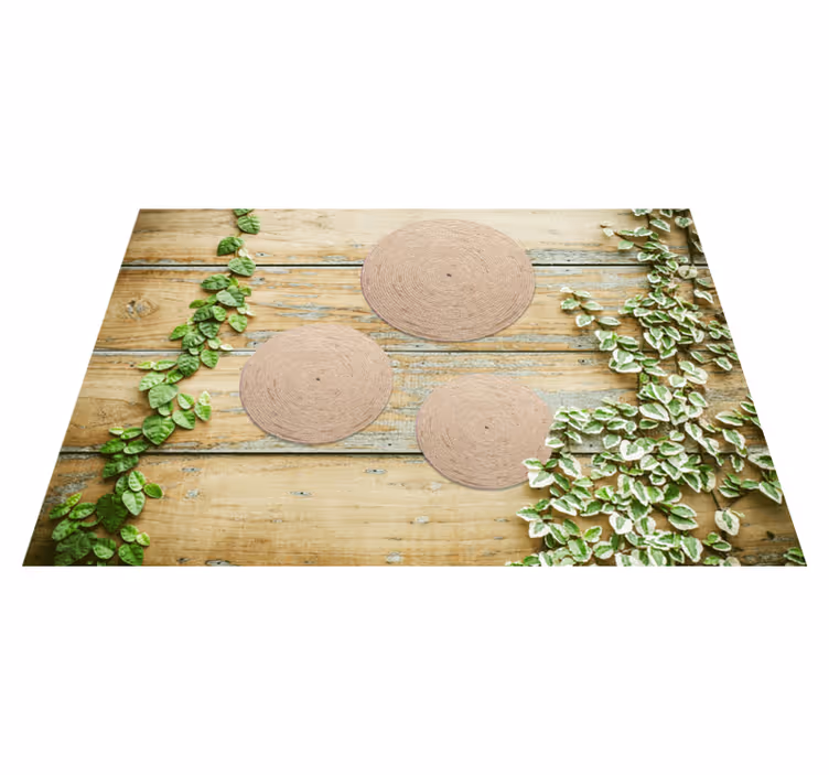 Luonnollinen "boho" koristelu tekstuuri pöytätabletti - Tenstickers