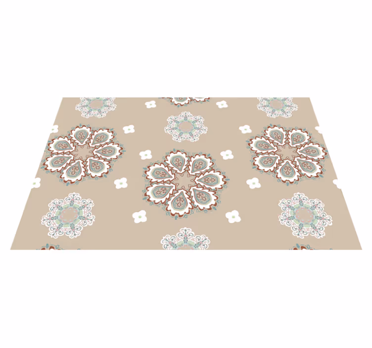 Elegantit kukkakuviot pöytätabletti - Tenstickers