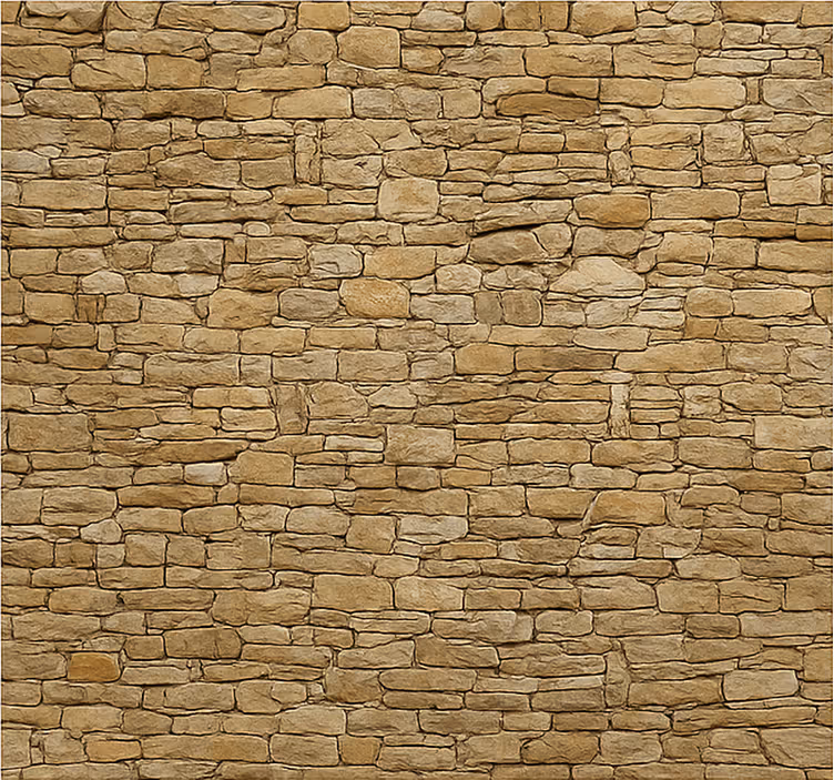 Beige kiviseinä olohuoneen valokuvatapetti - Tenstickers