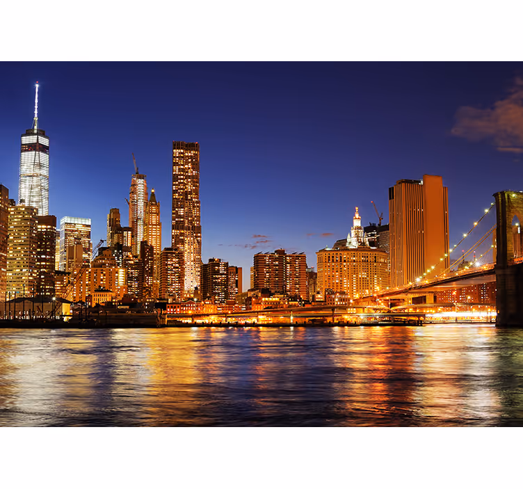 New york manhattan aamunkoitteessa valokuvatapetti - Tenstickers