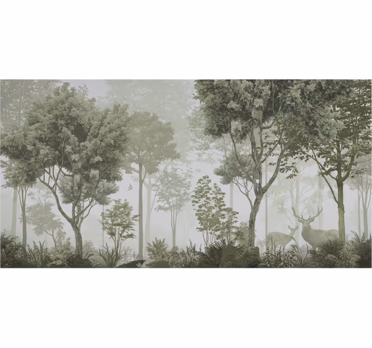 Metsä valokuvatapetti rauhoittava luonnonpakopaikka - Tenstickers