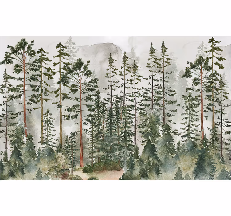Metsäseinätapetti vauvoille ja lapsille - Tenstickers