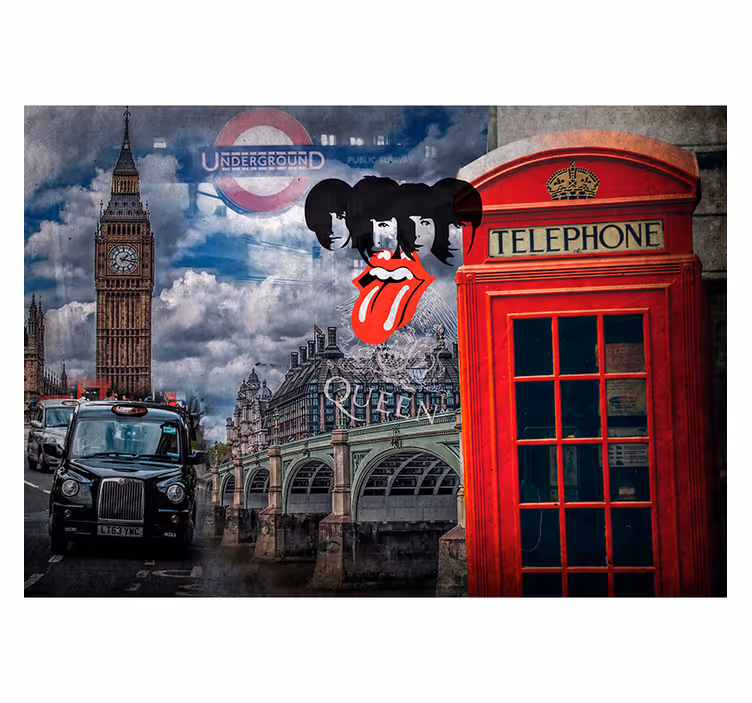 Kollaasi london valokuvatapetti - Tenstickers