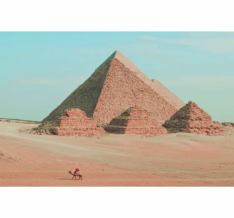 Afrikkalainen valokuvatapetti pyramidiesteettinen valokuvaus - Tenstickers