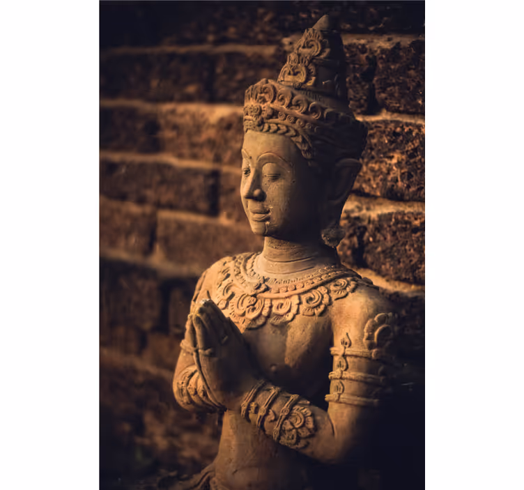 Buddhafiguuri valokuvatapetti - Tenstickers