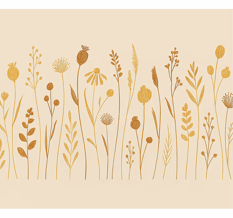 Trendikäs pakollinen beige valokuvatapetti - Tenstickers
