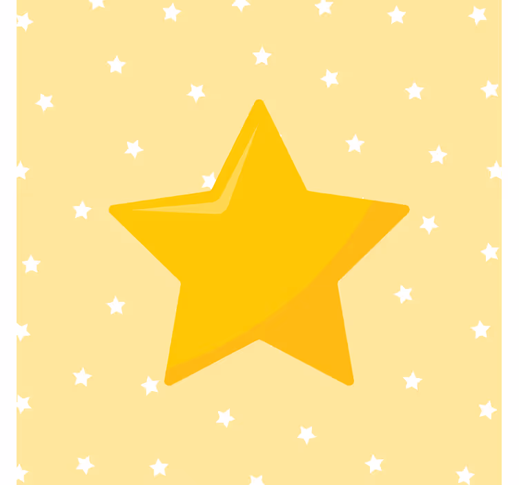 Keltainen klassinen tähti - Tenstickers
