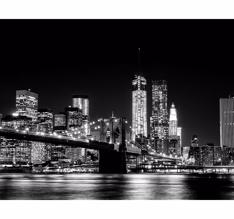 New york itä joki new york valokuvatapetti - Tenstickers
