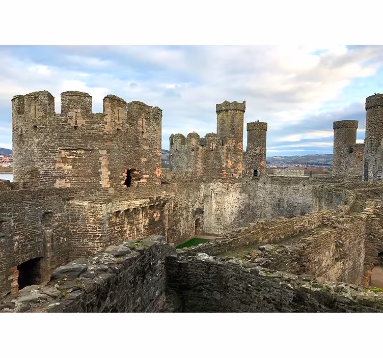 Conwy linna valokuva valokuvatapetti - Tenstickers