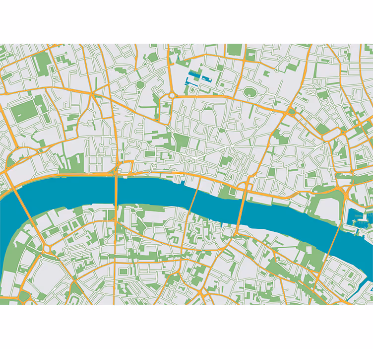 Kartta london valokuvatapetti sinulle! - Tenstickers