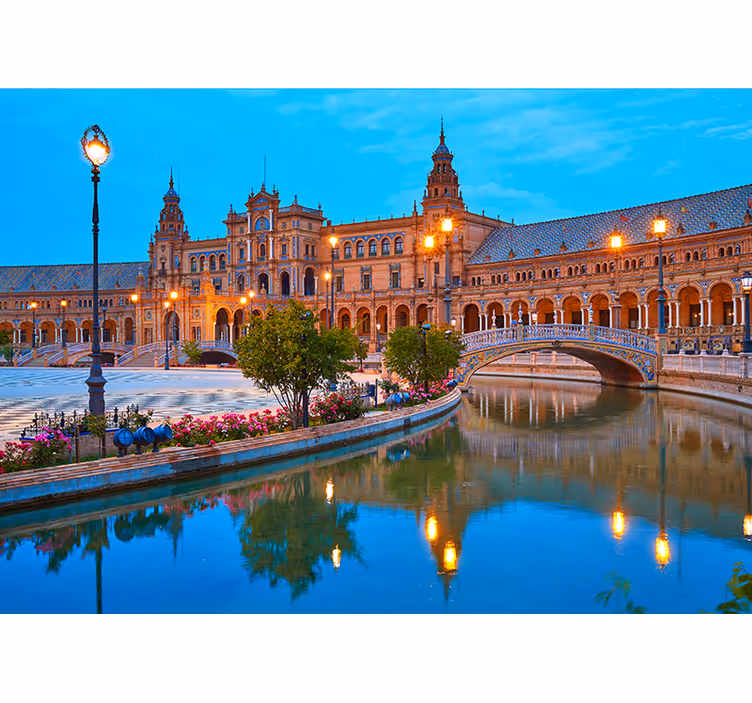 Sevilla illalla valokuvatapetti - Tenstickers