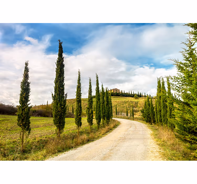 Toscana maisema valokuvatapetti - Tenstickers