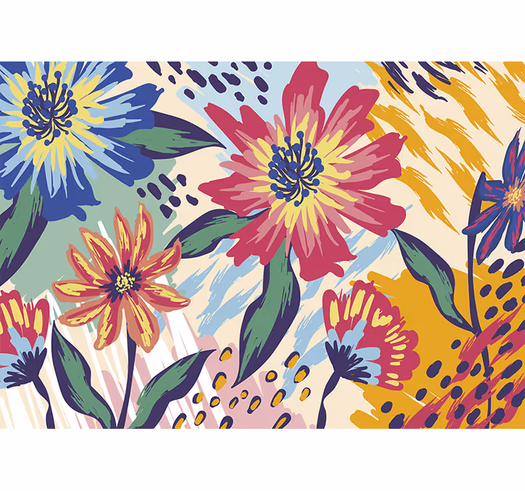 Van gogh kukat klassinen taide valokuvatapetti - Tenstickers