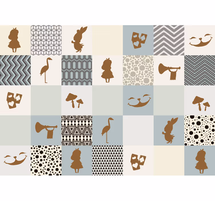 Alice in wonderland fantasia valokuvatapetti - Tenstickers