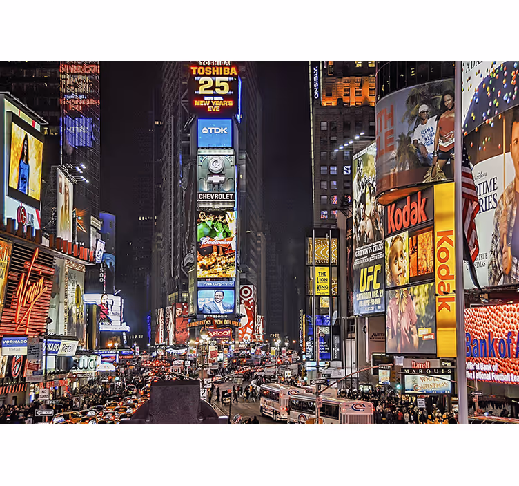 New york valokuvatapetti eloisa times square - Tenstickers
