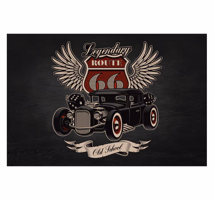 Palvelureitti valokuvatapetti auto - Tenstickers