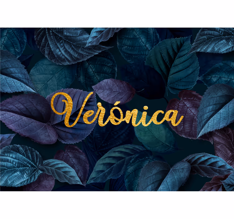 Elegantti lehtikuvio kukka valokuvatapetti - Tenstickers