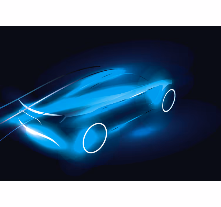 Bolide-luuranko valokuvatapetti auto - Tenstickers
