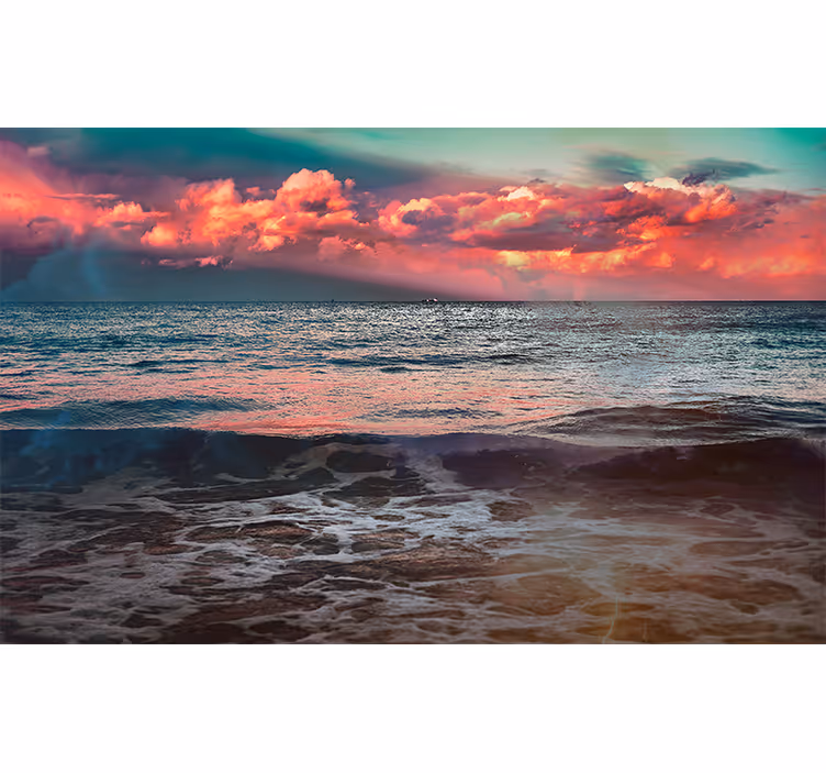 Puola seaside hel valokuvatapetti meri - Tenstickers