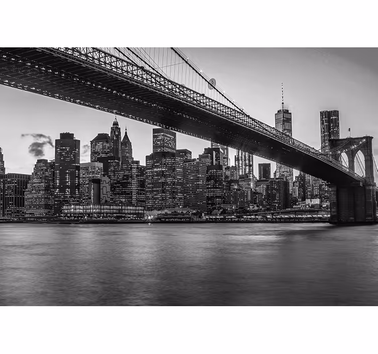New york valokuvatapetti brooklynin silta kaupunkimaisema - Tenstickers