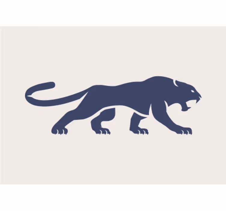 Yksivärinen jaguar Muut eläimet valokuvatapetti - Tenstickers