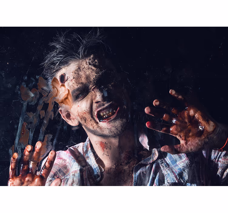 Zombien kauhumuotokuva halloween-valokuvatapetti - Tenstickers