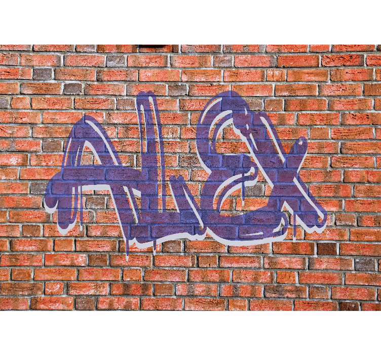 Graffititaide nimi valokuvatapetti - Tenstickers