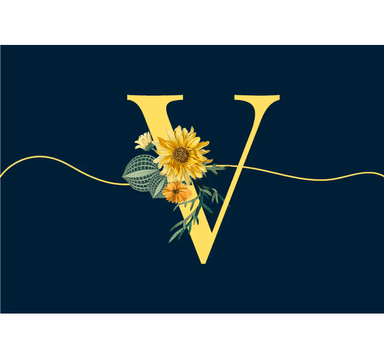 Auringonkukan alkuperäinen eleganssi kukka valokuvatapetti - Tenstickers