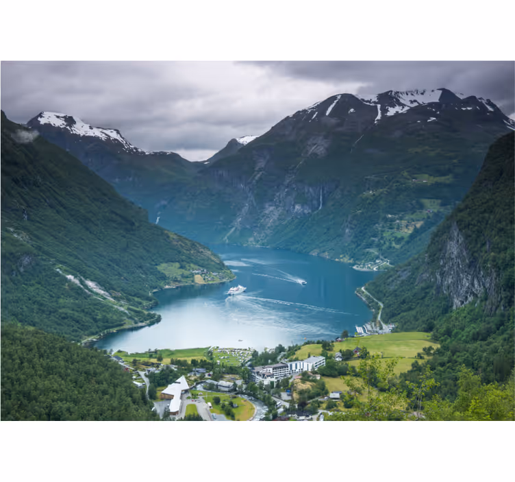 Geirangerfjord norja muut kaupunki ja maa valokuvatapetti - Tenstickers
