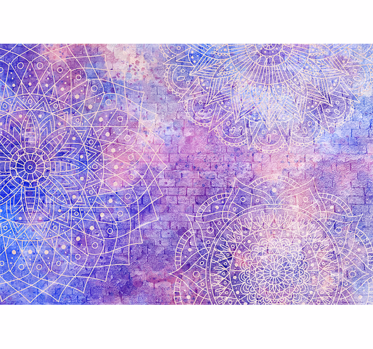 Monimutkaiset mandala-kuviot valokuvatapettina - Tenstickers