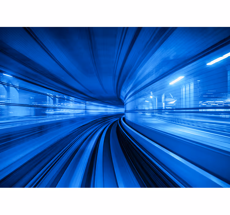 Dynaaminen metroliikenneajoneuvovalokuvatapetti - Tenstickers