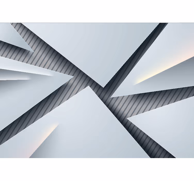 Abstrakti valokuvatapetti geometrisista kerroksista - Tenstickers