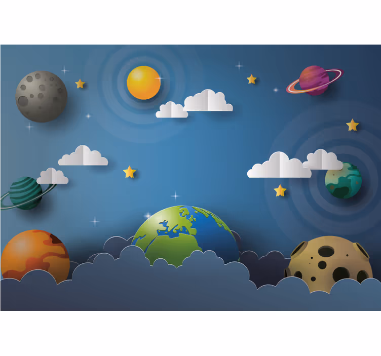 Kosminen unimaailma fantasia valokuvatapetti - Tenstickers