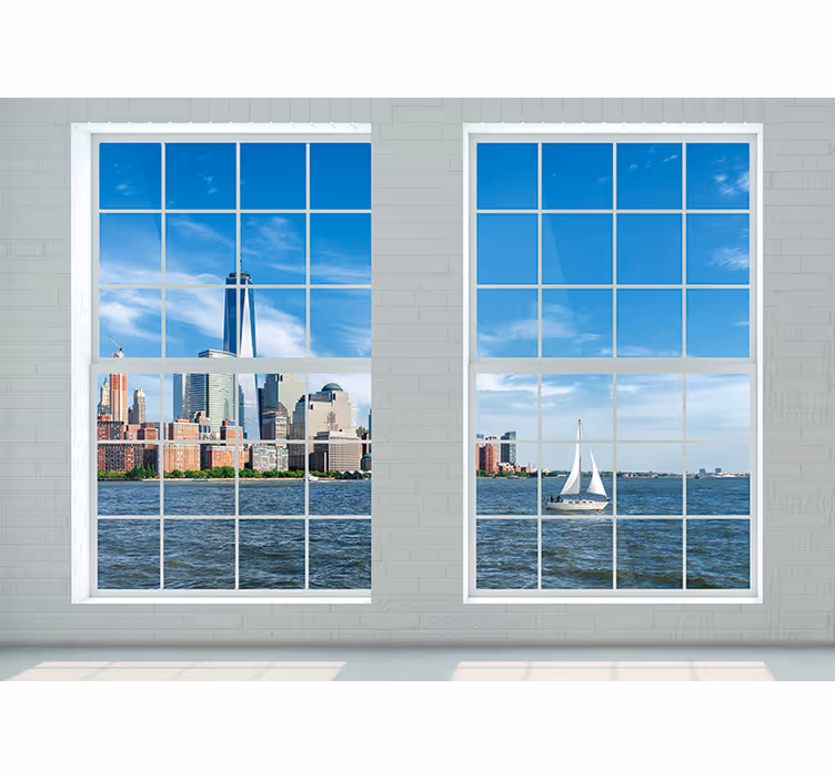 Upeat new yorkin horisonttikuvatapetti - Tenstickers