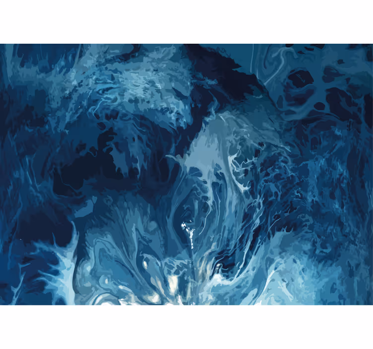 Merellinen pyörre abstrakti valokuvatapetti - Tenstickers