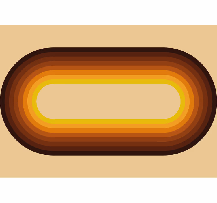 Retro pyöreä kuvio valokuvatapetti - Tenstickers
