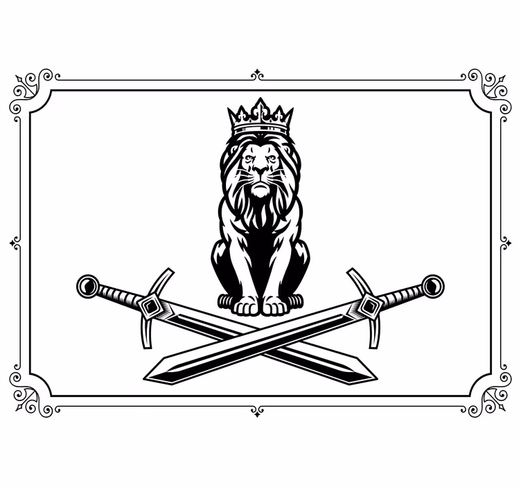 Leijona valokuvatapetti majesteettinen symboli - Tenstickers