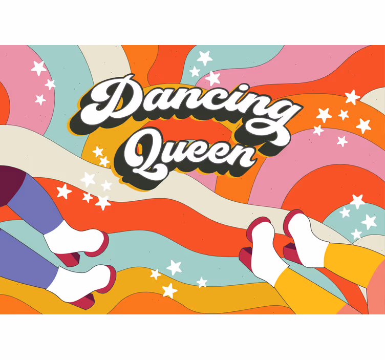 Dancing queen tunnelma musiikki valokuvatapetti - Tenstickers