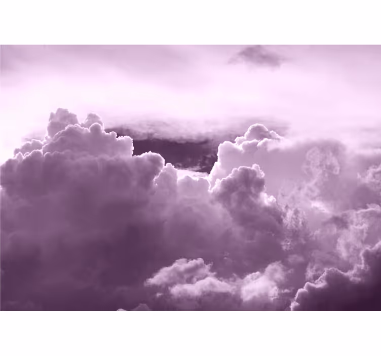 Purppura pilvimuoto taivas valokuvatapetti - Tenstickers