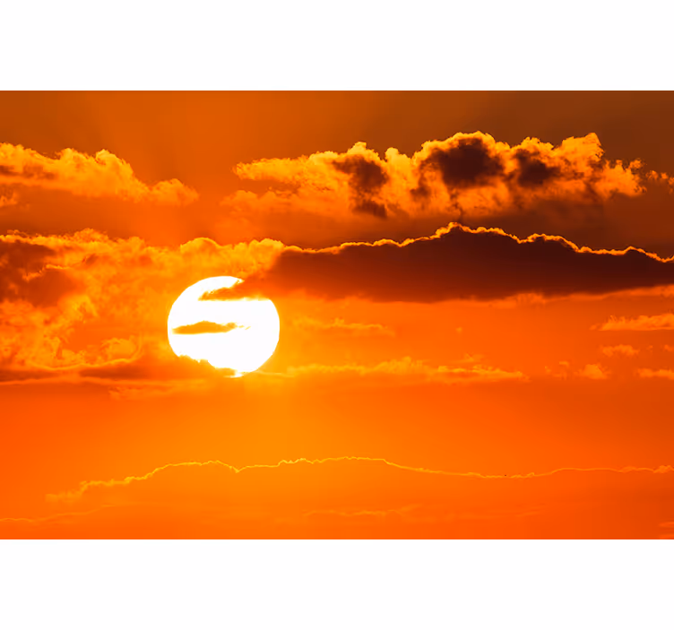 Pilvi- ja auringonlaskun esteettinen valokuvaus taivas valokuvata - Tenstickers