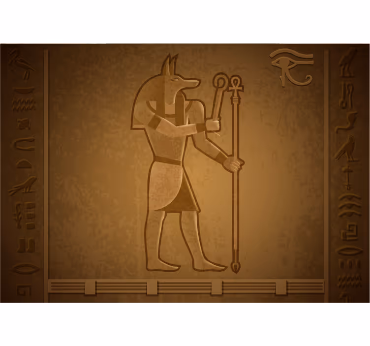 Egyptiläinen mytologia jumala seth aavikko valokuvatapetti - Tenstickers